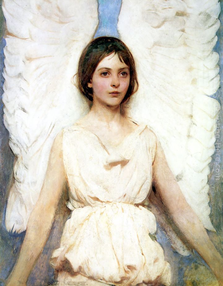 Angel painting - Abbott Handerson Thayer Angel art painting